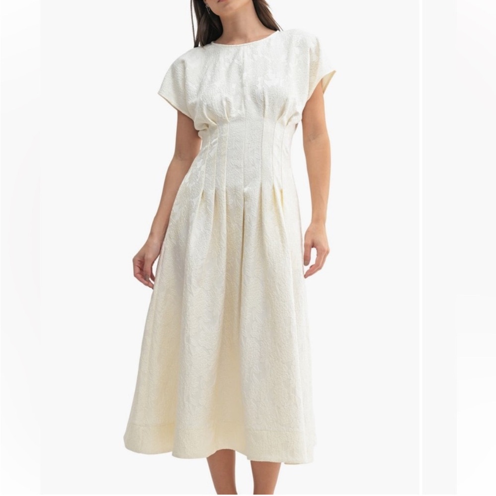 Chic Cream Midi Dress